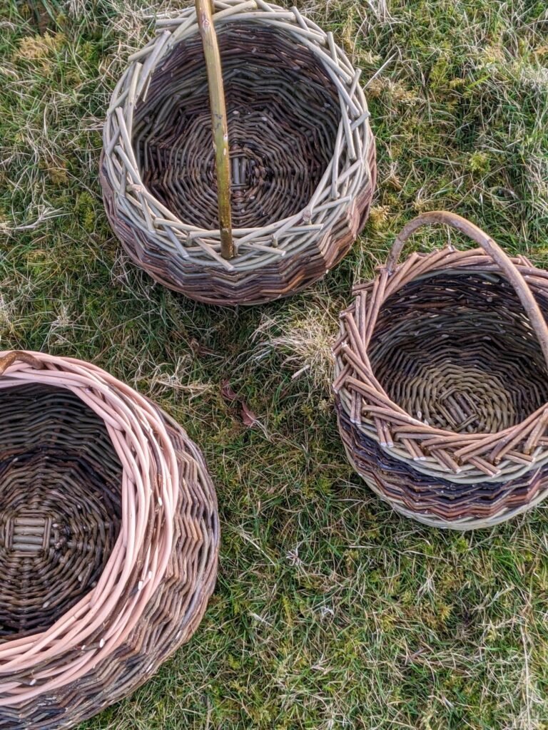 Three berry baskets