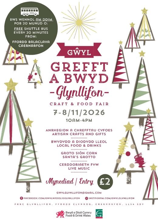 Gwyl Grefft a Bwyd Glynllifon poster